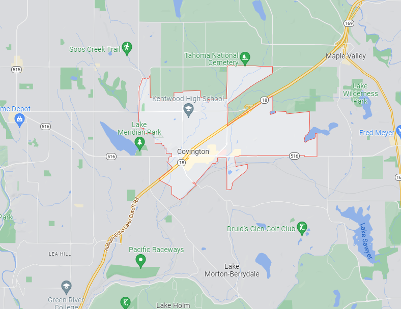 Map of Covington, Washington